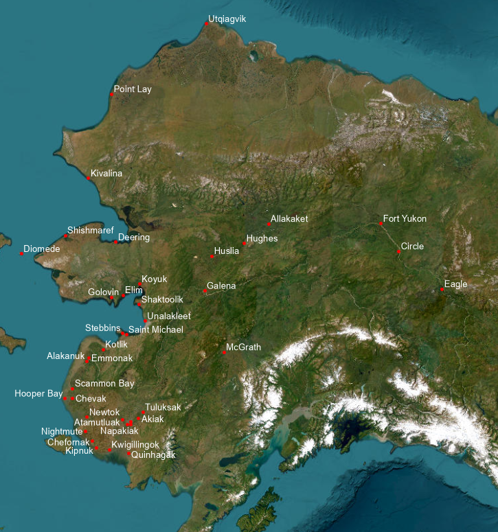 Map of Environmentally Threatened Communities