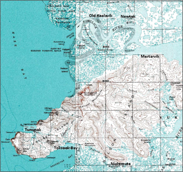 Nelson Island USGS Map